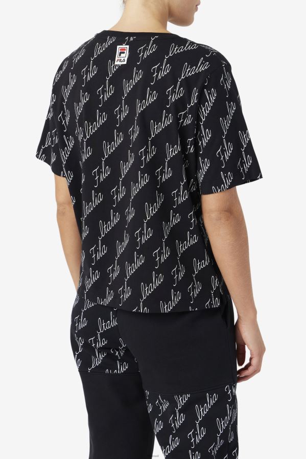 preto/gardênia FILA fila elizabeth camiseta preta/gardênia HXJFD1459