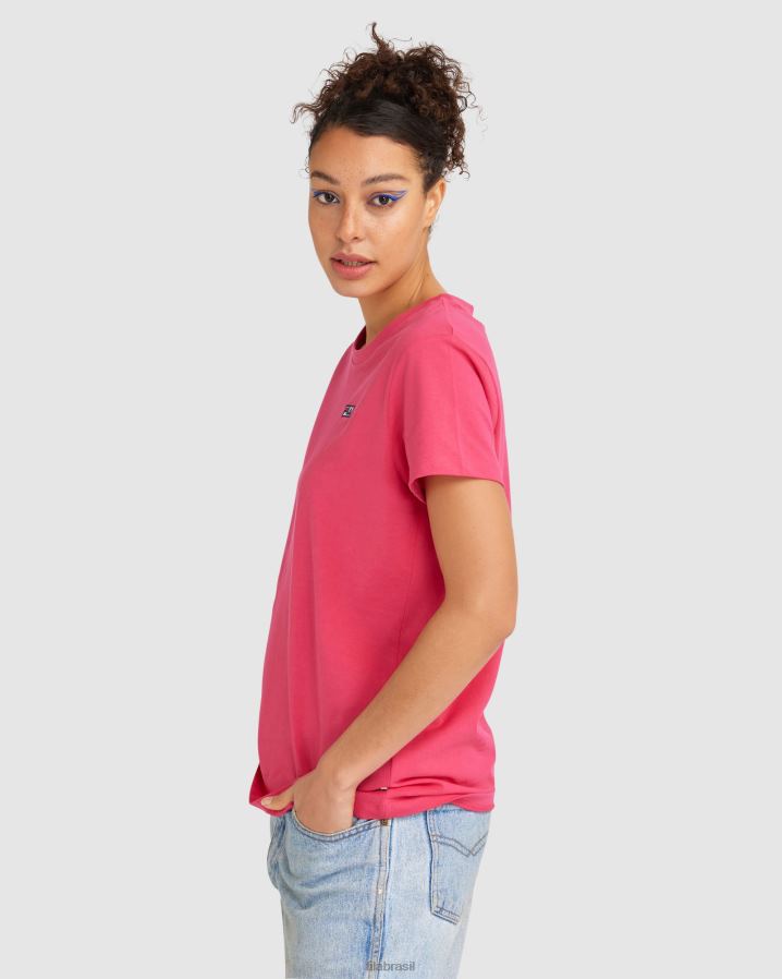 rosa mexicano FILA camiseta imogen feminina fila rosa mexicana HXJFD2843