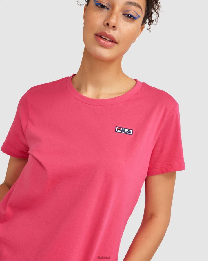 rosa mexicano FILA camiseta imogen feminina fila rosa mexicana HXJFD2843