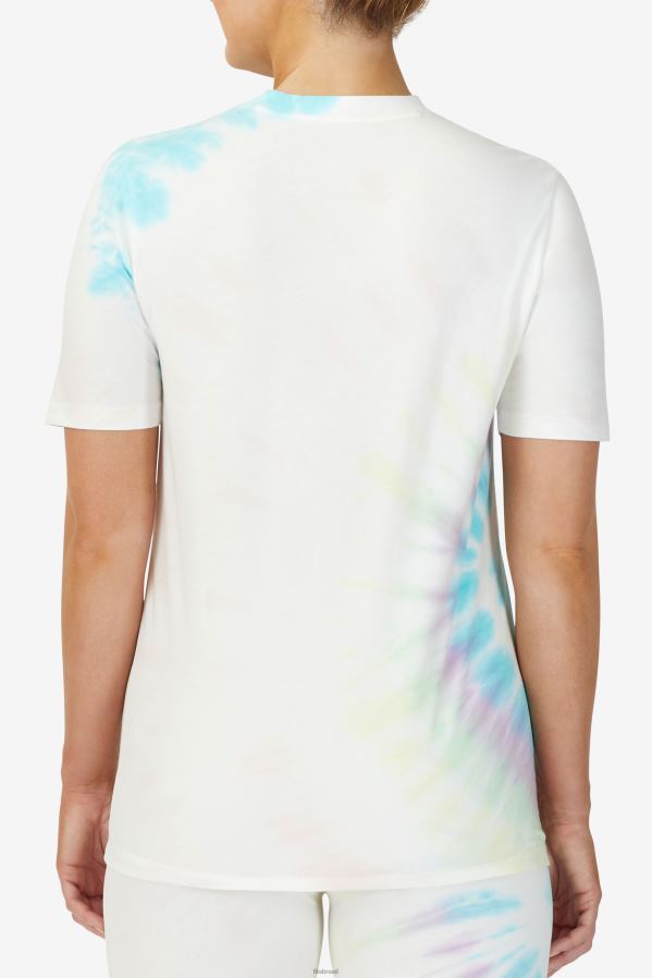 tie-dye creme duplo FILA duplo creme tie dye fila alivia tie dye tee HXJFD1401