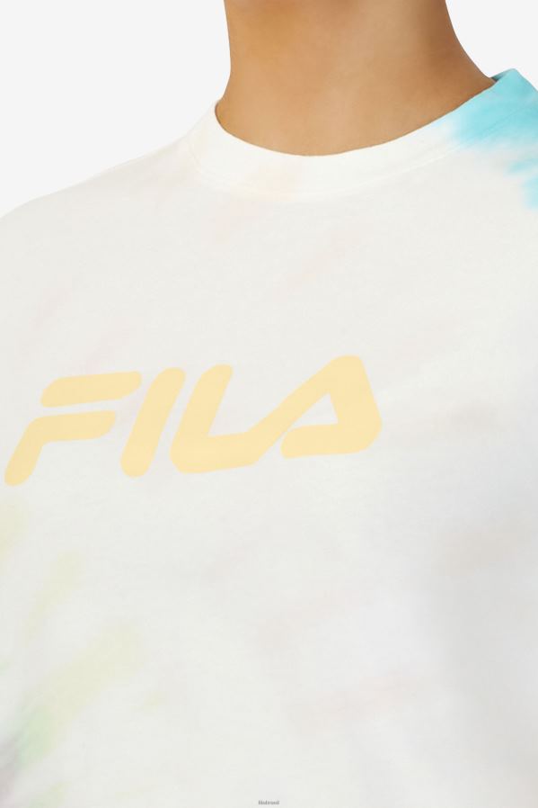 tie-dye creme duplo FILA duplo creme tie dye fila alivia tie dye tee HXJFD1401