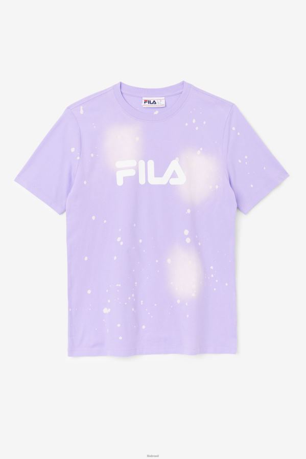 tie-dye viola FILA Alívio Desprezo tie dye tee fila viola tie dye HXJFD1406