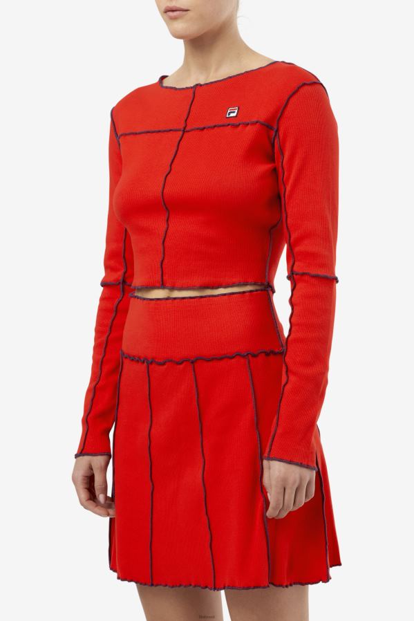 vermelho FILA blusa fila brooklynn vermelha HXJFD1396