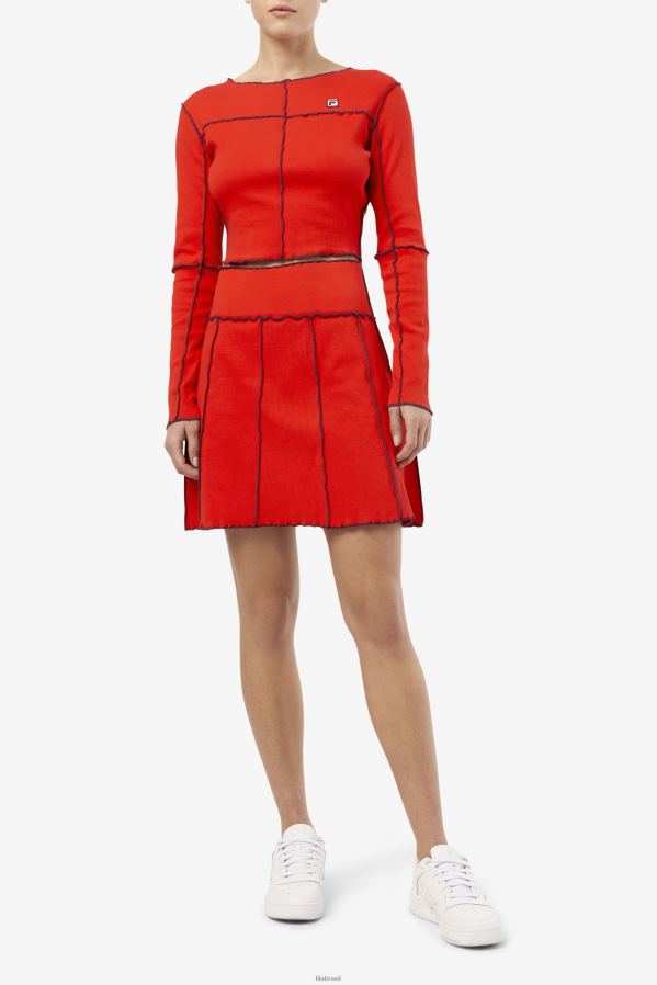 vermelho FILA blusa fila brooklynn vermelha HXJFD1396