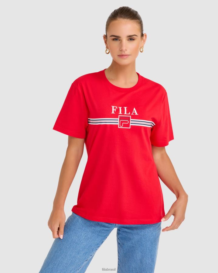 vermelho FILA camiseta fila cathy vermelha HXJFD2785