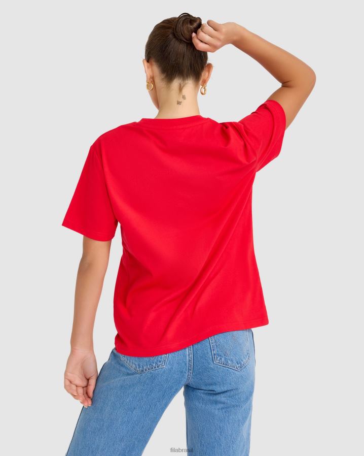 vermelho FILA camiseta fila cathy vermelha HXJFD2785