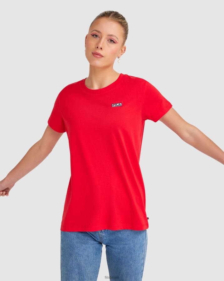 vermelho FILA camiseta fila imogen feminina vermelha HXJFD2845