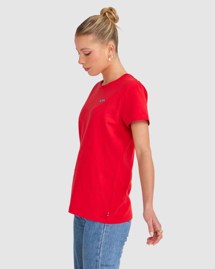vermelho FILA camiseta fila imogen feminina vermelha HXJFD2845