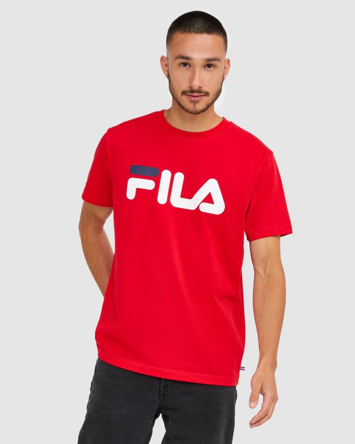 vermelho FILA camiseta fila vermelha clássica unissex HXJFD2440