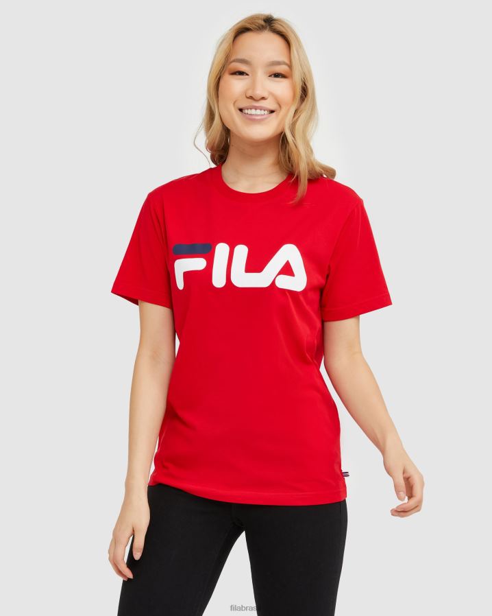 vermelho FILA camiseta fila vermelha clássica unissex HXJFD2440