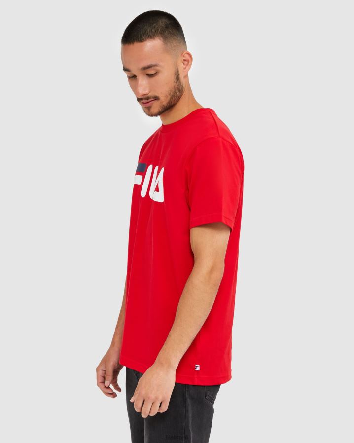 vermelho FILA camiseta fila vermelha clássica unissex HXJFD2440