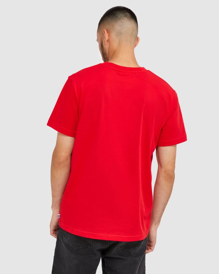vermelho FILA camiseta fila vermelha clássica unissex HXJFD2440
