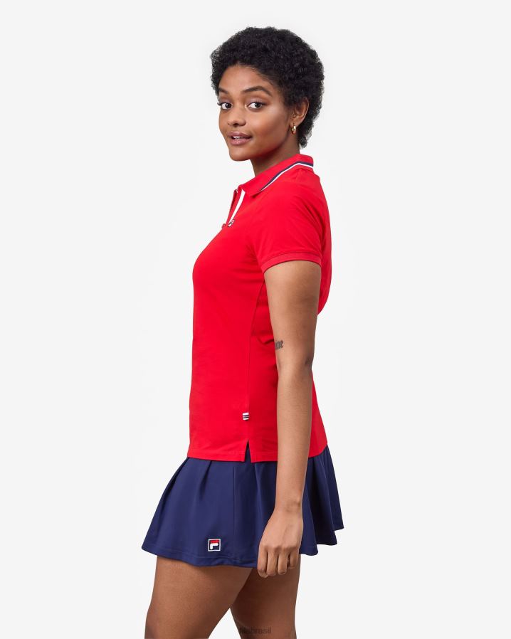 vermelho FILA monica polo vermelha fila HXJFD2927