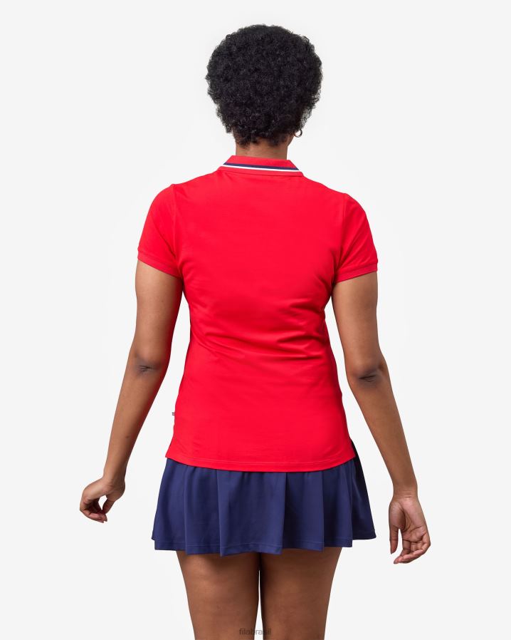 vermelho FILA monica polo vermelha fila HXJFD2927