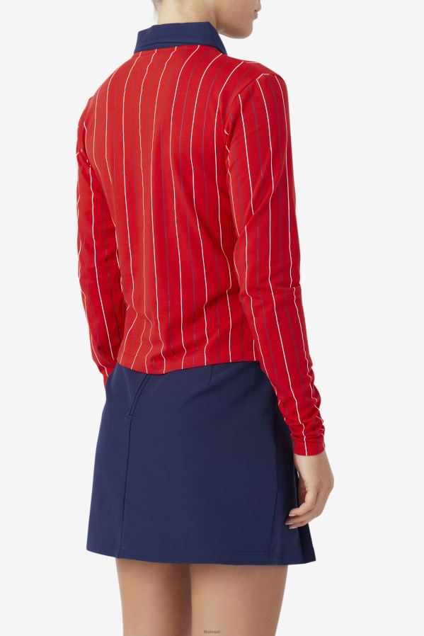 vermelho FILA polo fila vermelha jada manga longa HXJFD1386