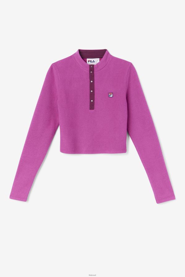 vermelho/pot-pourri FILA josie meia zip top fila rouge/potpourri HXJFD1388