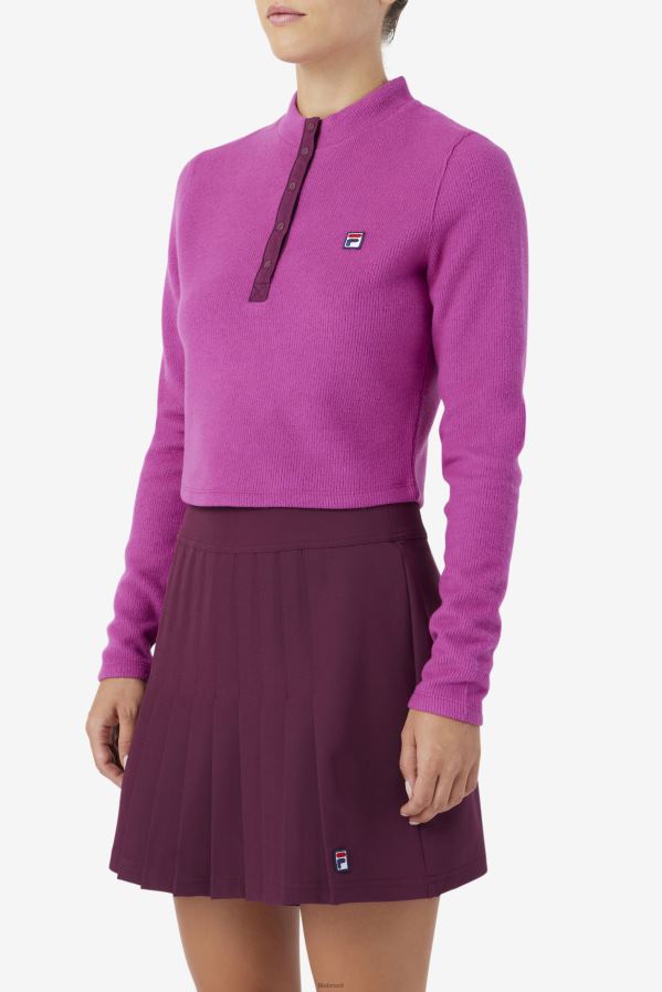 vermelho/pot-pourri FILA josie meia zip top fila rouge/potpourri HXJFD1388