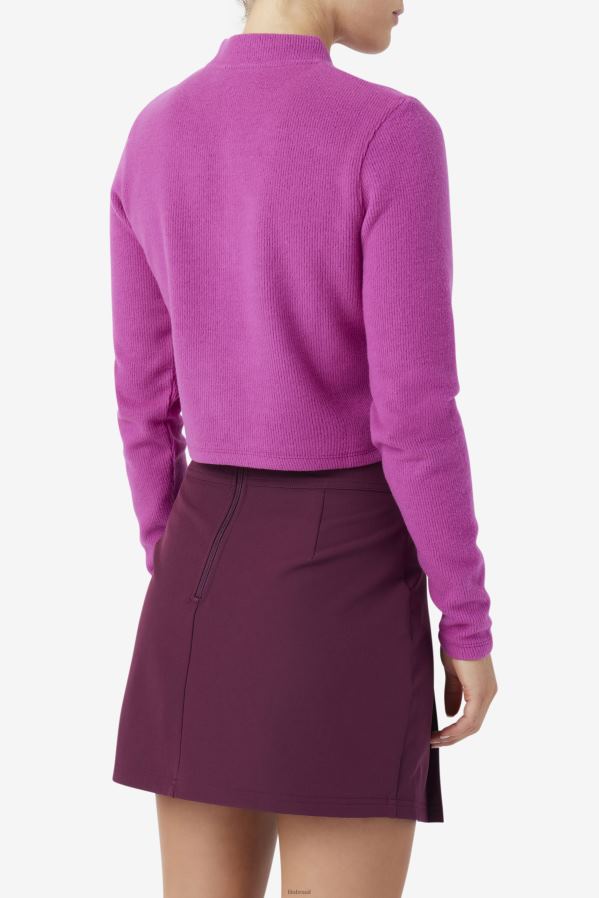 vermelho/pot-pourri FILA josie meia zip top fila rouge/potpourri HXJFD1388