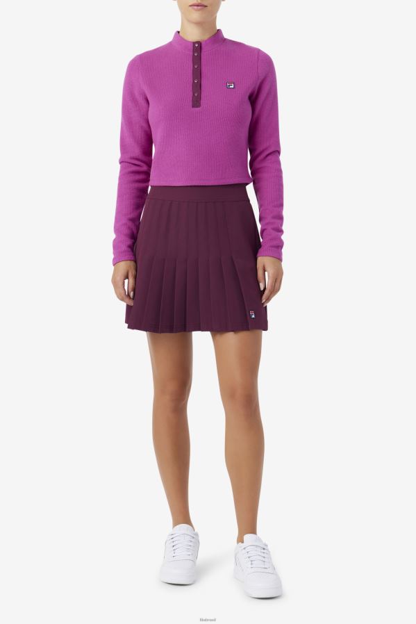 vermelho/pot-pourri FILA josie meia zip top fila rouge/potpourri HXJFD1388