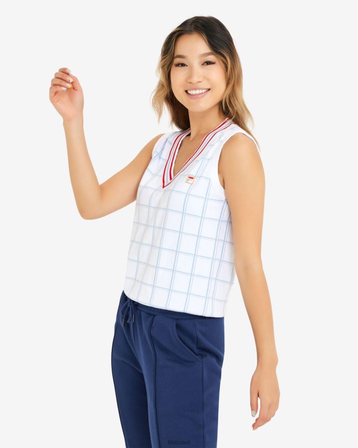 branco FILA casaco fila oakley feminino branco HXJFD2929