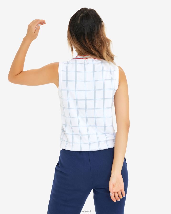 branco FILA casaco fila oakley feminino branco HXJFD2929