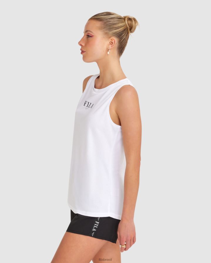 branco FILA regata fila branca feminina HXJFD2865