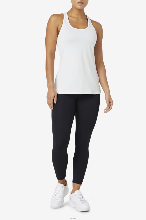 branco FILA regata pickleball racerback fila branca HXJFD2018