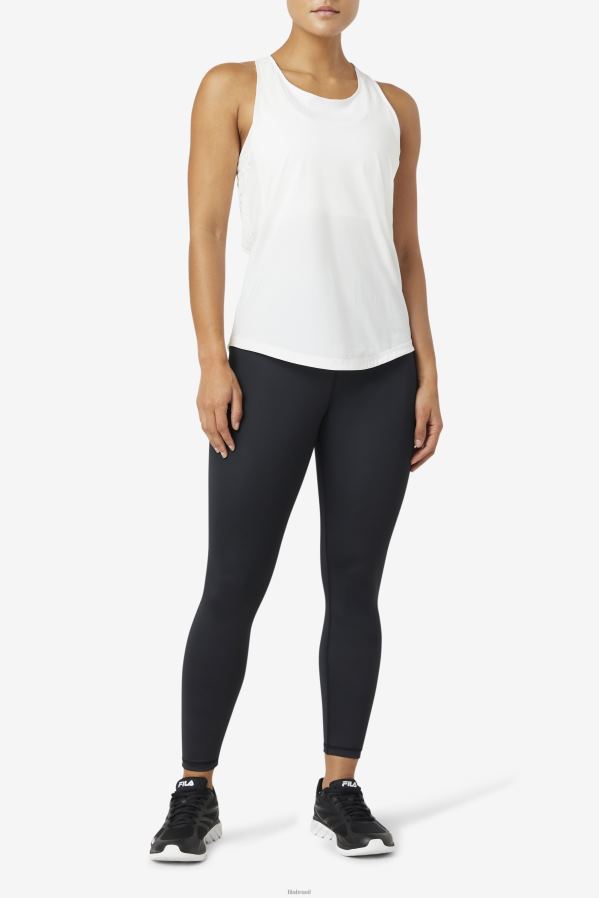 branco FILA uplift regata racerback texturizada fila branca HXJFD1880