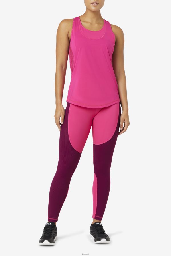 brtrosa FILA fila brtpink uplift regata racerback texturizada HXJFD1882