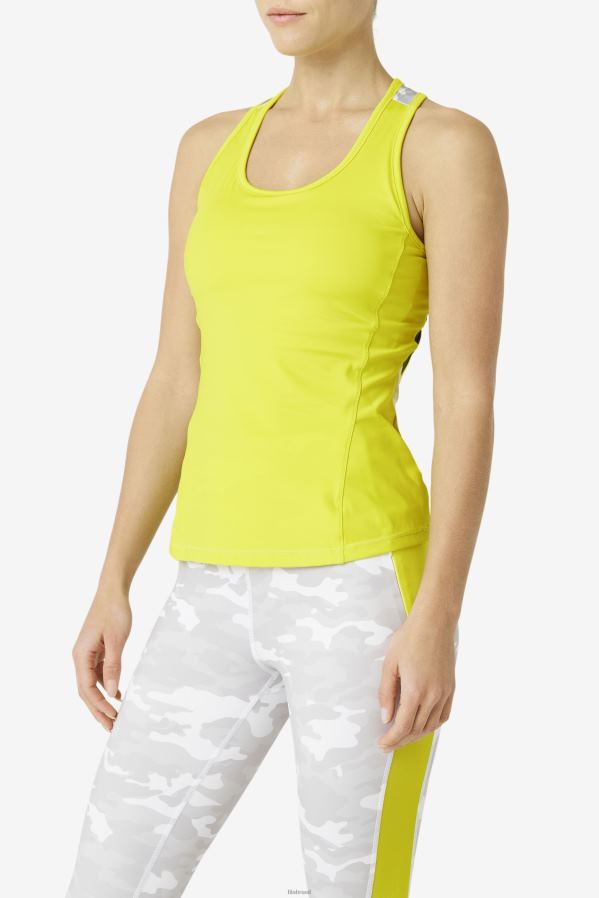 enxofre/branco/azaléia/marinho FILA enxofre/branco/azaléia/marinho fila uplift colorblock regata racerback HXJFD1869