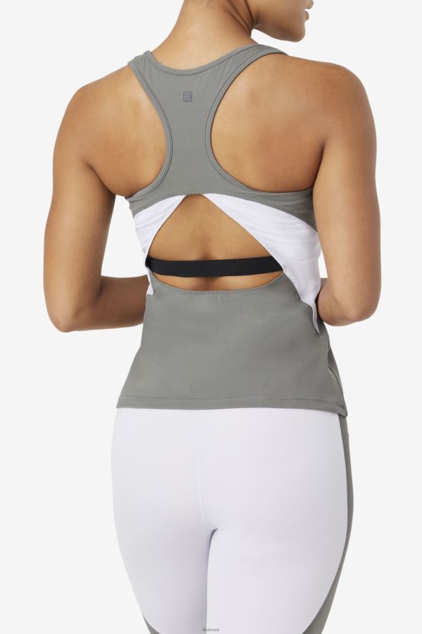 gárgula/azul lavanda FILA fila uplift open racerback regata gárgula/azul lavanda HXJFD1873