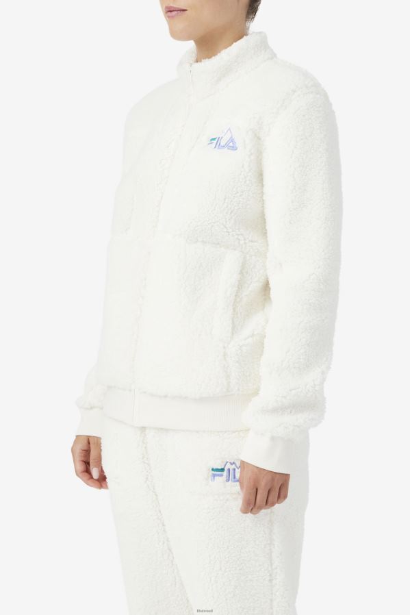 garça/jacarandá/lago profundo FILA jaqueta fila egret/jacarandá/deep lake freyja sherpa HXJFD1774