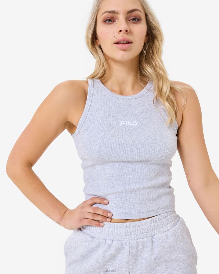 mármore cinza claro FILA regata fila cinza marle marbel rib HXJFD2946