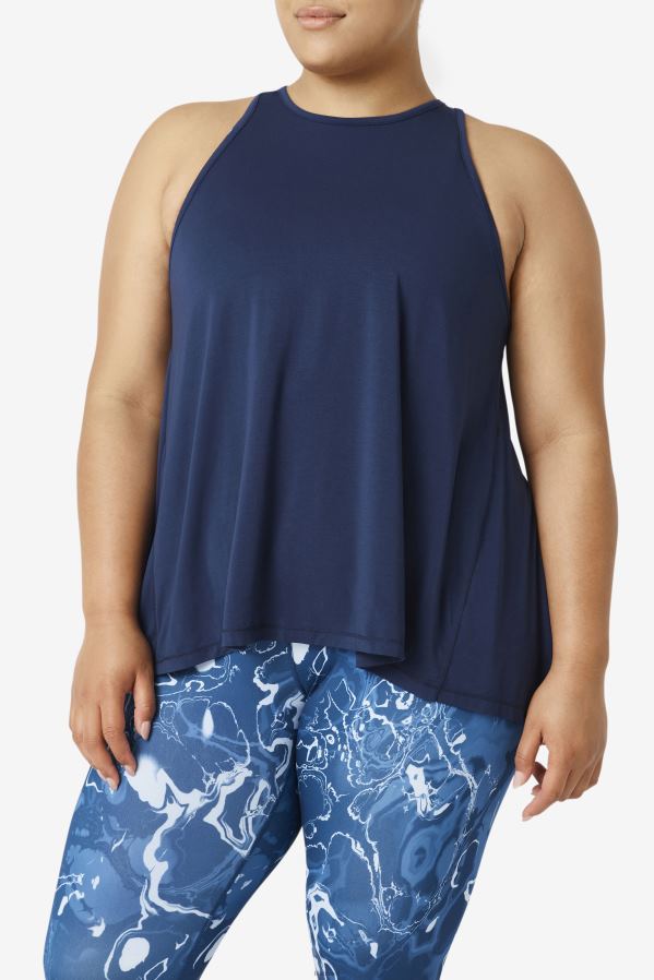 marinha FILA fila fi-lux regata com costas abertas azul marinho HXJFD1915