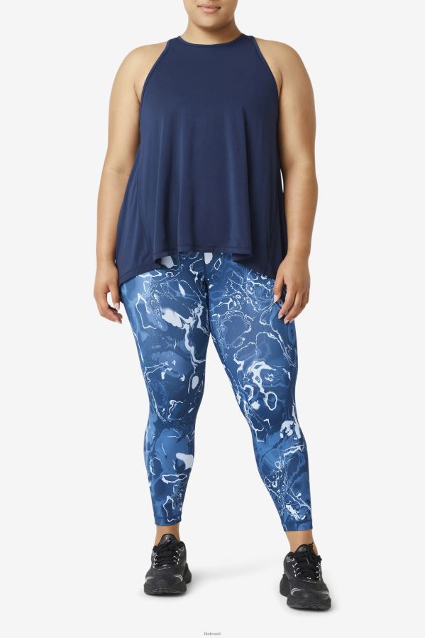 marinha FILA fila fi-lux regata com costas abertas azul marinho HXJFD1915