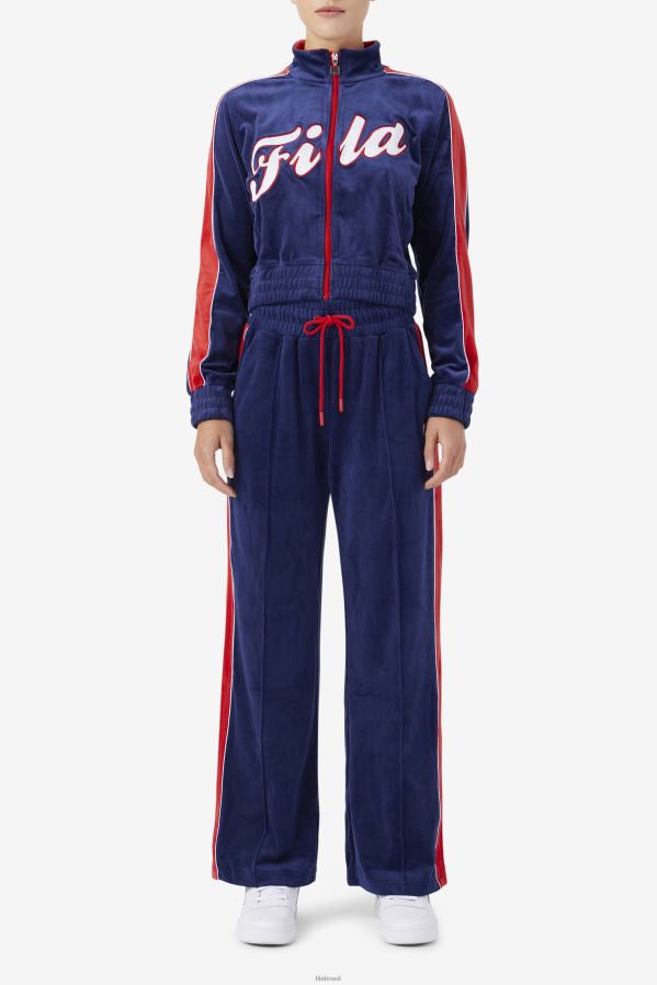 marinho/branco/vermelho FILA jaqueta valery veludo azul marinho/branco/vermelho fila HXJFD1768