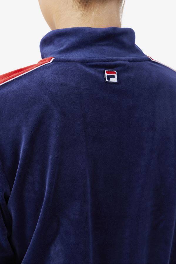 marinho/branco/vermelho FILA jaqueta valery veludo azul marinho/branco/vermelho fila HXJFD1768