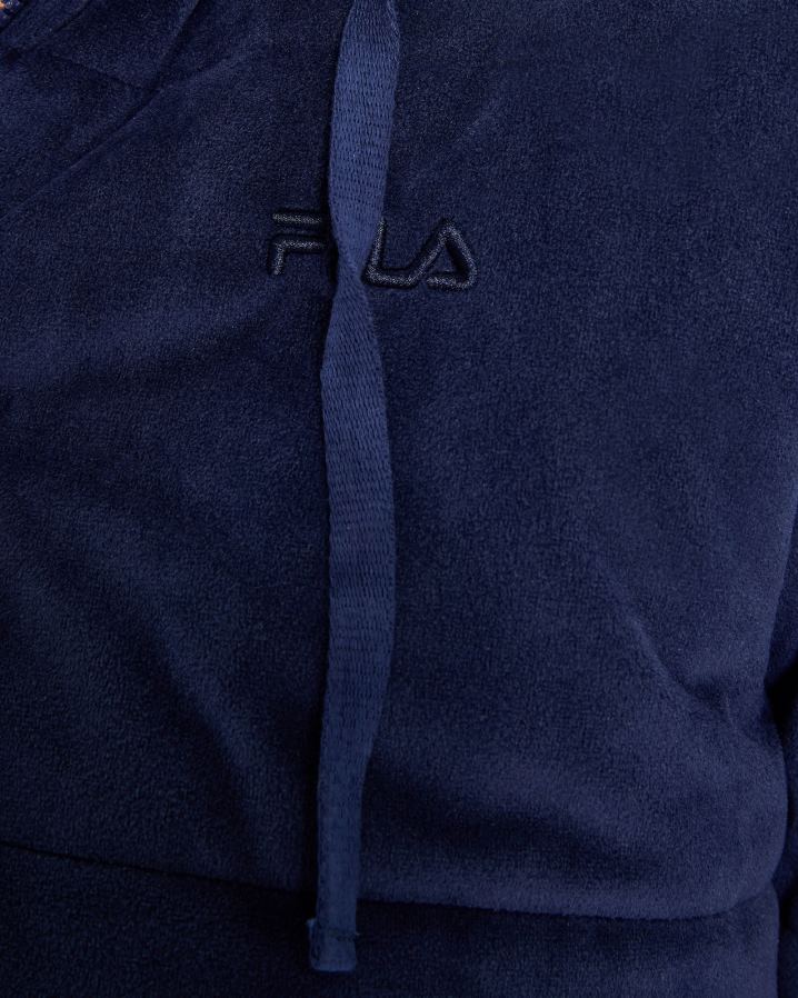 nova marinha FILA jaqueta elissa fila feminina azul marinho HXJFD2976