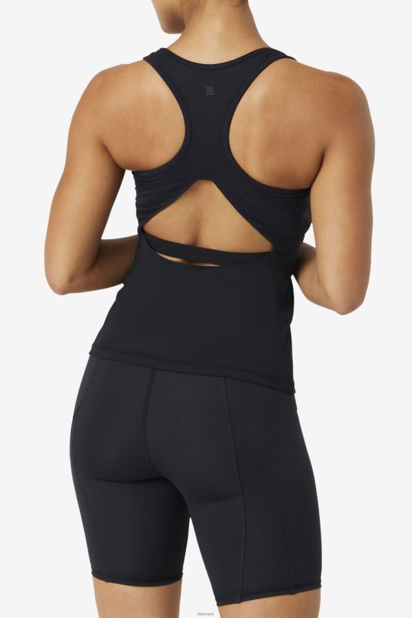 preto FILA blusa preta uplift aberta racerback fila HXJFD1872