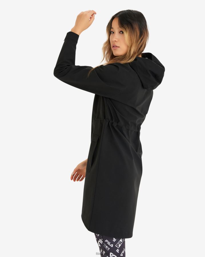 preto FILA parka fila feminina preta HXJFD2977
