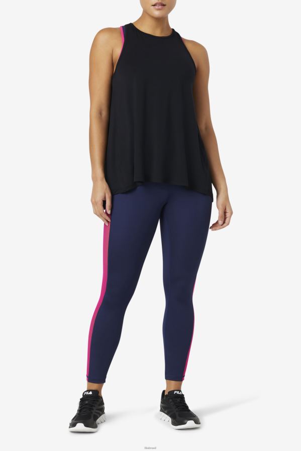 preto FILA regata fi-lux preta com costas abertas fila HXJFD1862