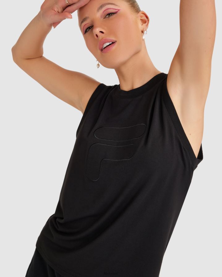 preto FILA regata fila spencer preta feminina HXJFD2812