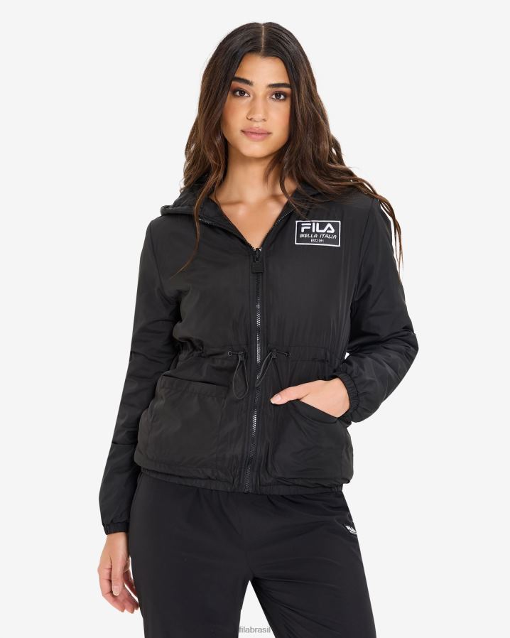 preto FILA tash feminino reversível jkt fila preto HXJFD2978