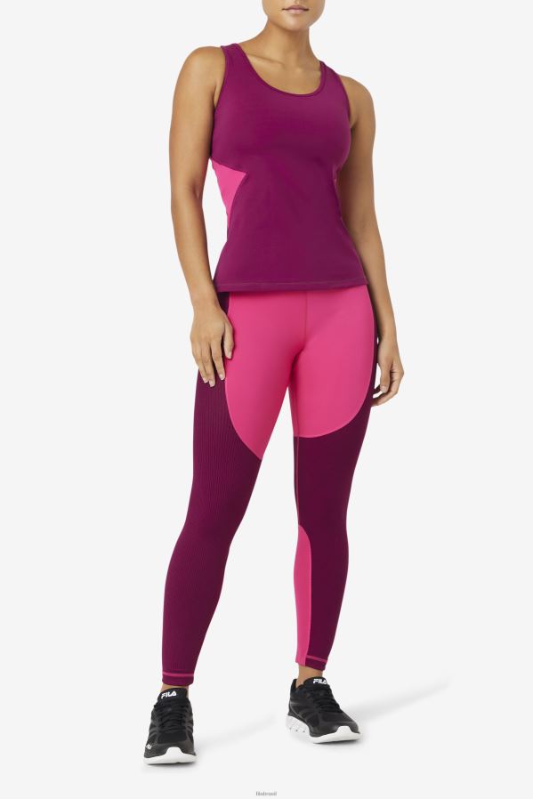 roxo magenta/rosa brilhante FILA regata fila uplift aberta racerback magenta roxo/rosa brilhante HXJFD1875