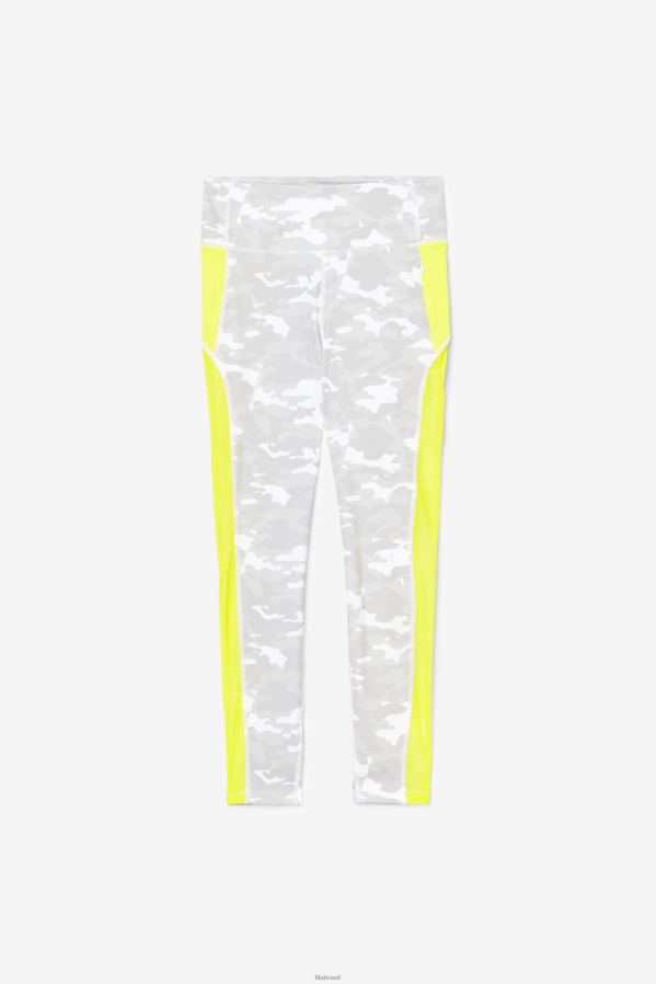 branco/enxofre FILA forza contraste 7/8 leggings branco/enxofre fila HXJFD1967