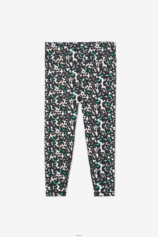 estampa animal preta FILA legging forza elegante 7/8 fila preto animal print HXJFD1988