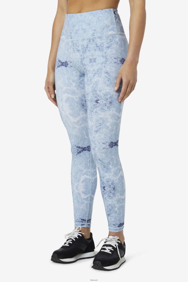 impressão de névoa azul FILA legging azul fog print forza elegante 7/8 fila HXJFD1974