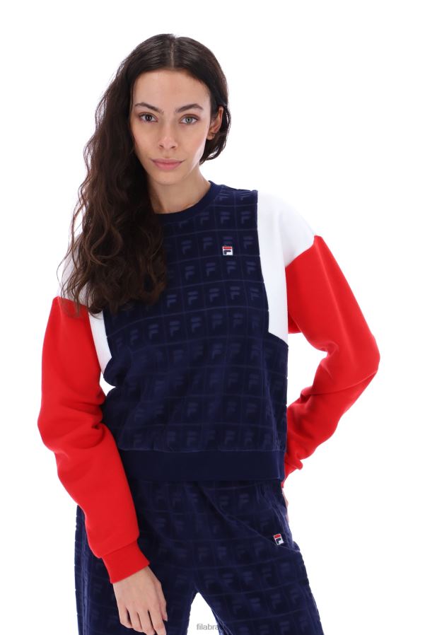 FILA moletom lucy veludo fila HXJFD3428