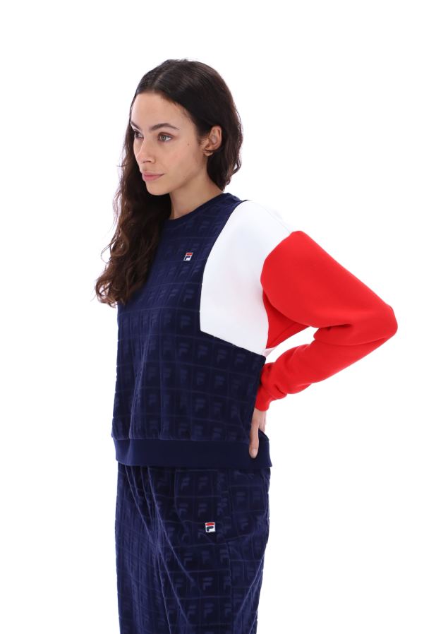 FILA moletom lucy veludo fila HXJFD3428