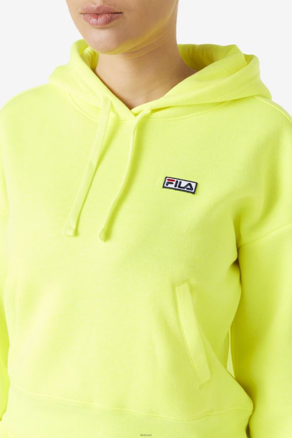 amarelo FILA moletom com capuz fila amarelo HXJFD1496